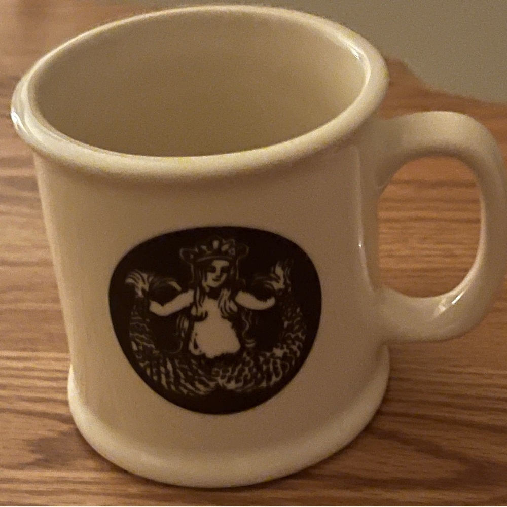 Starbucks Pike Place Ceramic Cream Coffee mug with Black Text
